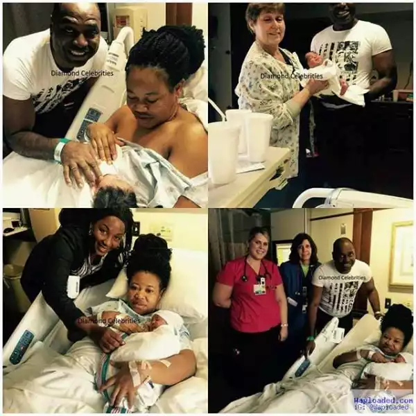 Photos: Actor Kenneth Okonkwo and wife welcome first child after 9 years